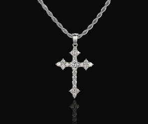 Collana Trinity full pavè