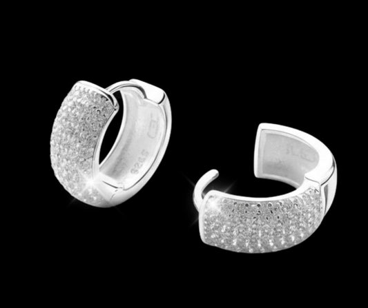 Orecchini "ICED" full pavè Argento 925