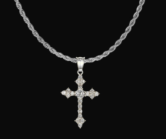 Collana Trinity full pavè