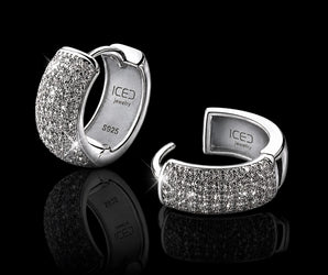 Orecchini "ICED" full pavè Argento 925