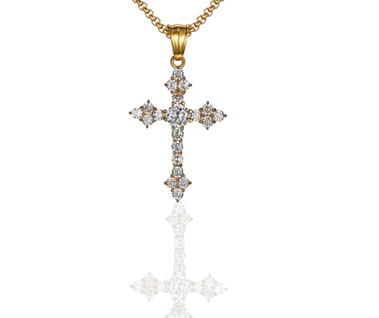 Collana Trinity full pavè